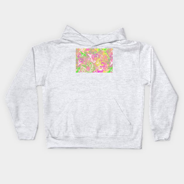 Cotton candy marble Kids Hoodie by GabCJ